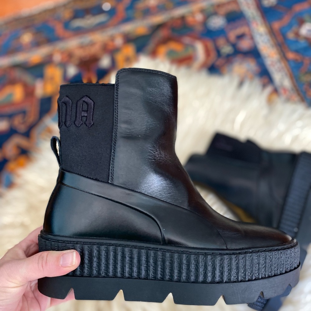Fenty By Rhiana Combat Chelsea Boots